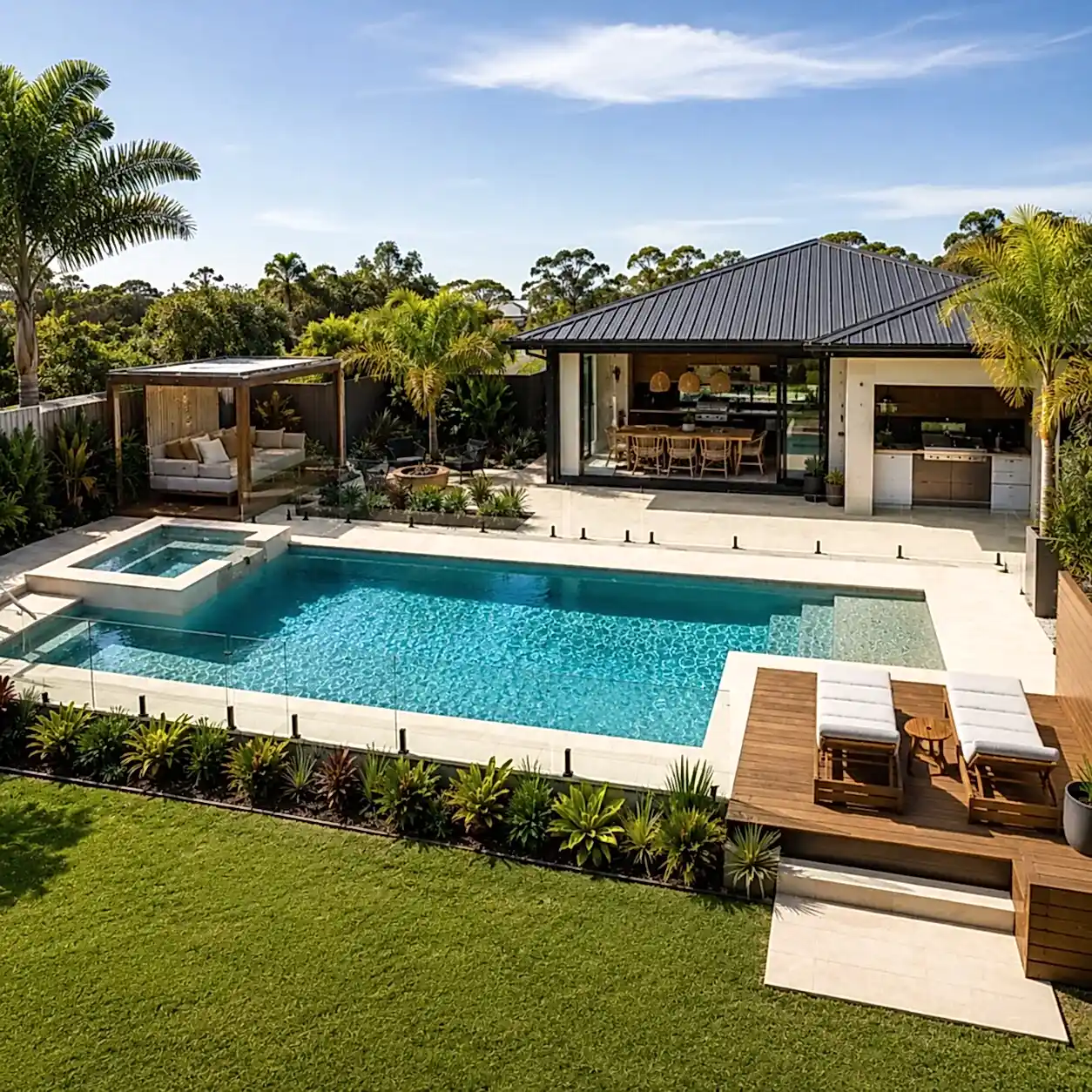 Resort Pool I — 7m × 4m Package - Pool Package by Wahoo Pool & Landscape Construction in Australia, product view 51666344