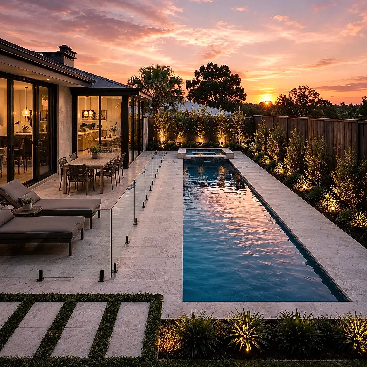 Entertaining Pool II — 9m × 3m Package - Pool Package by Wahoo Pool & Landscape Construction in Australia, product view 37291591