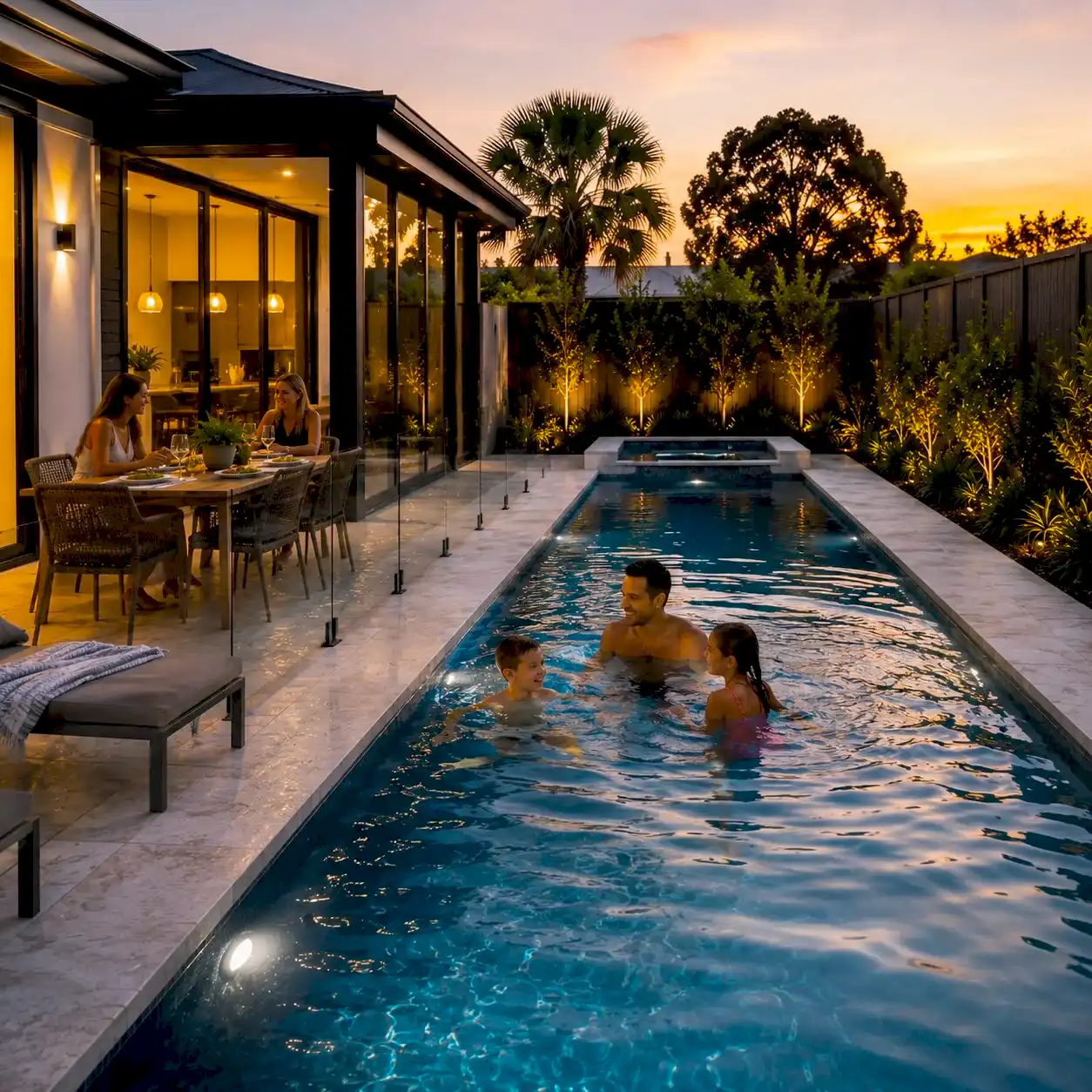 Entertaining Pool II — 9m × 3m Package - Pool Package by Wahoo Pool & Landscape Construction in Australia, product view 92464760