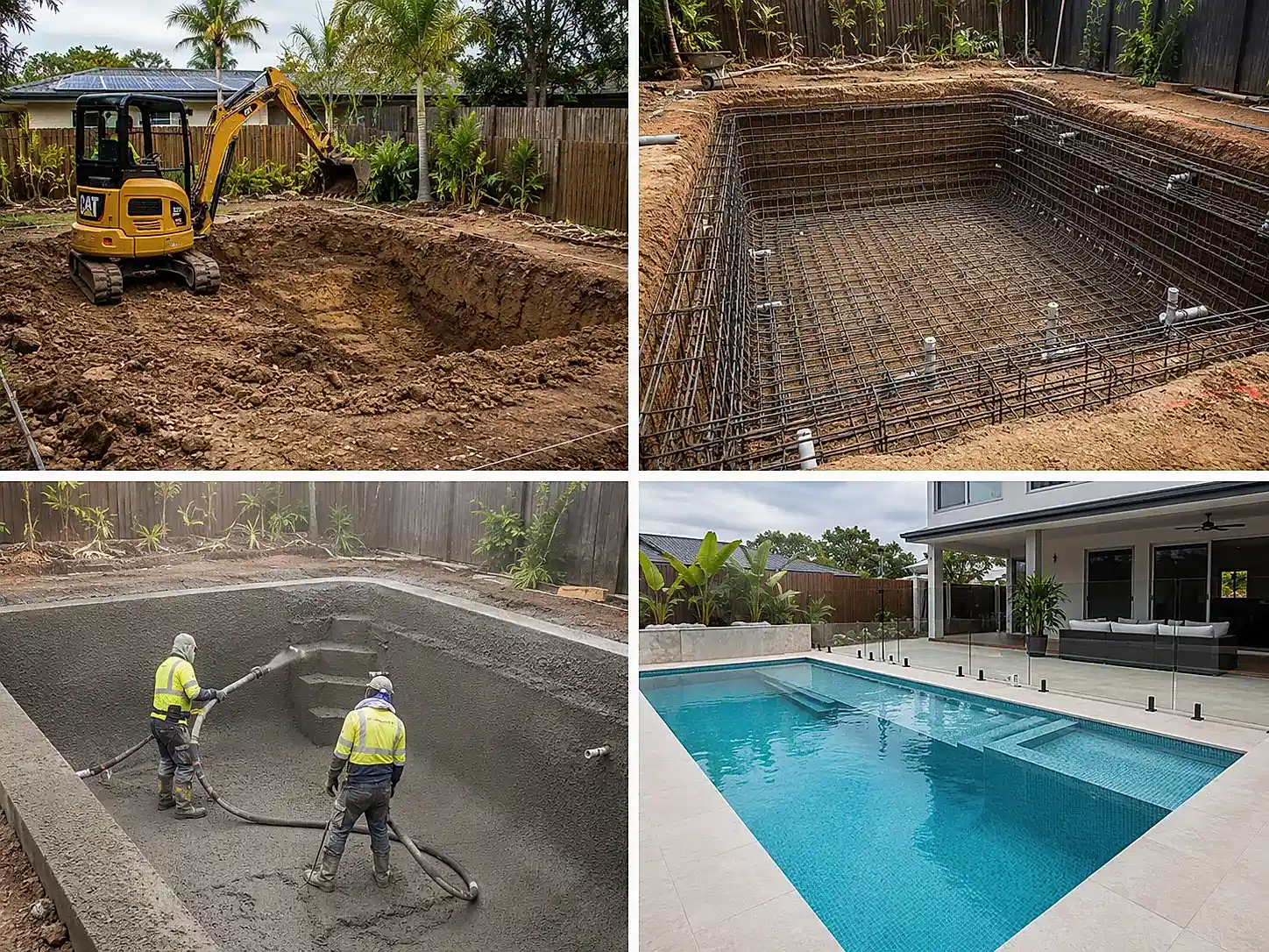 Load video: Time-lapse of a 12-week Wahoo pool build in Brisbane — from excavation to handover.
