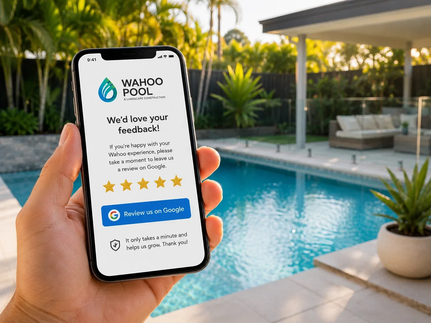Leave a review for Wahoo Pool — honest feedback from Brisbane clients
